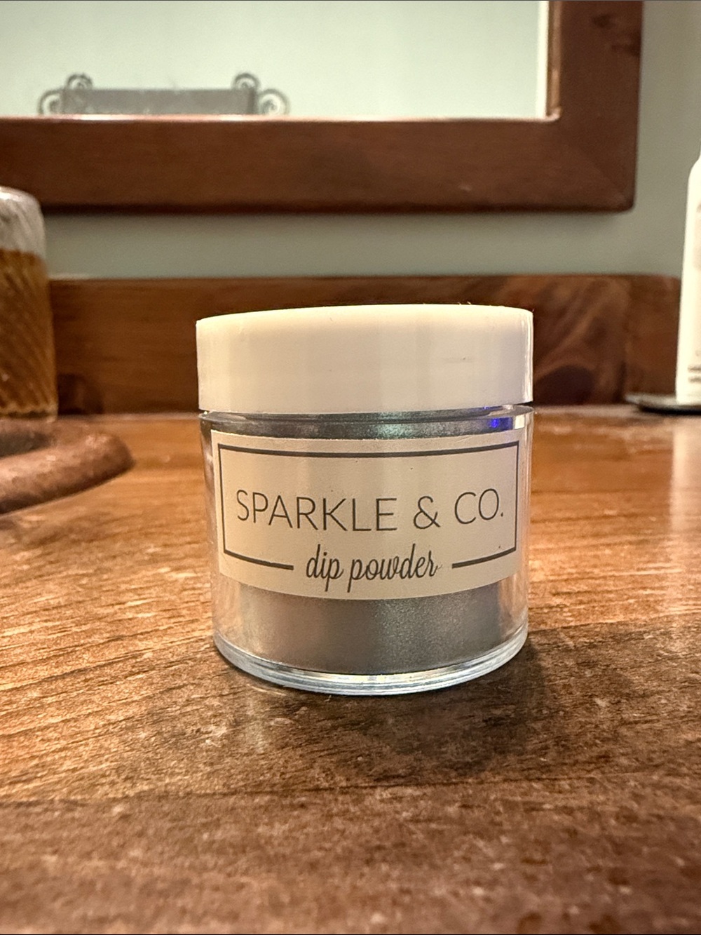 Sparkle & Co. Winter Fairy Silvery Green Dip Powder